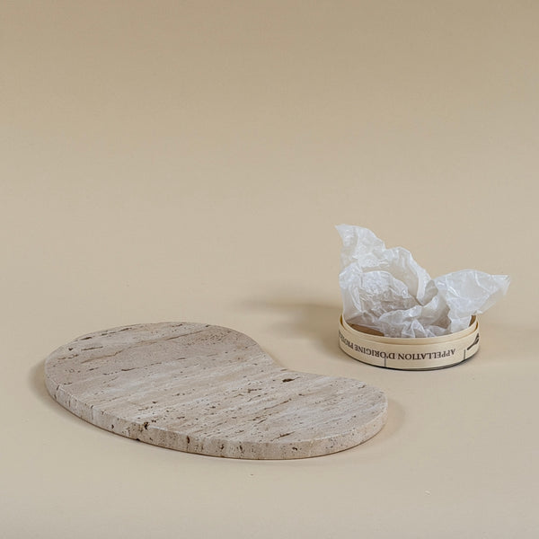 Beige Travertine 'Flow' Board