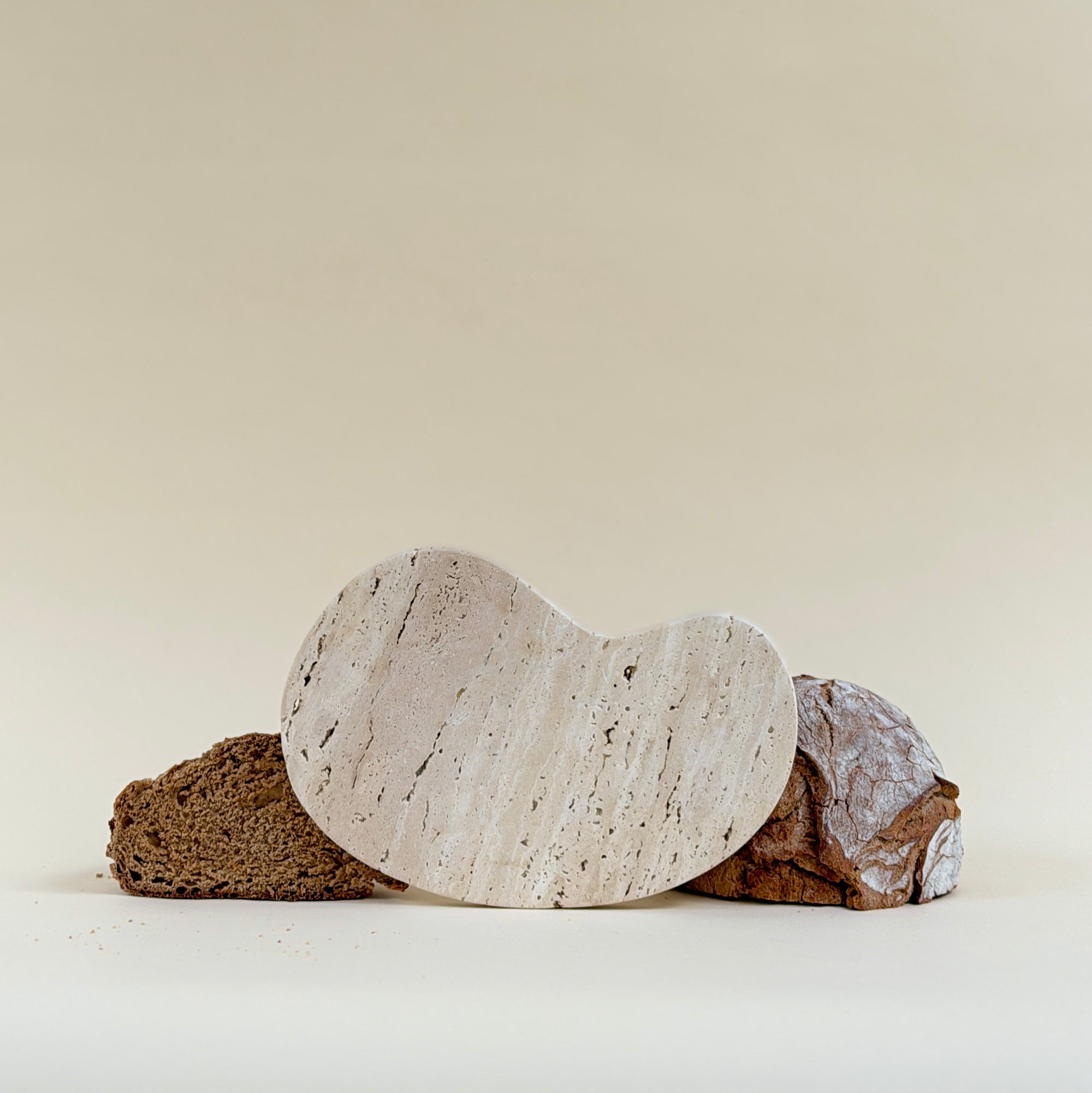 Beige Travertine 'Flow' Board