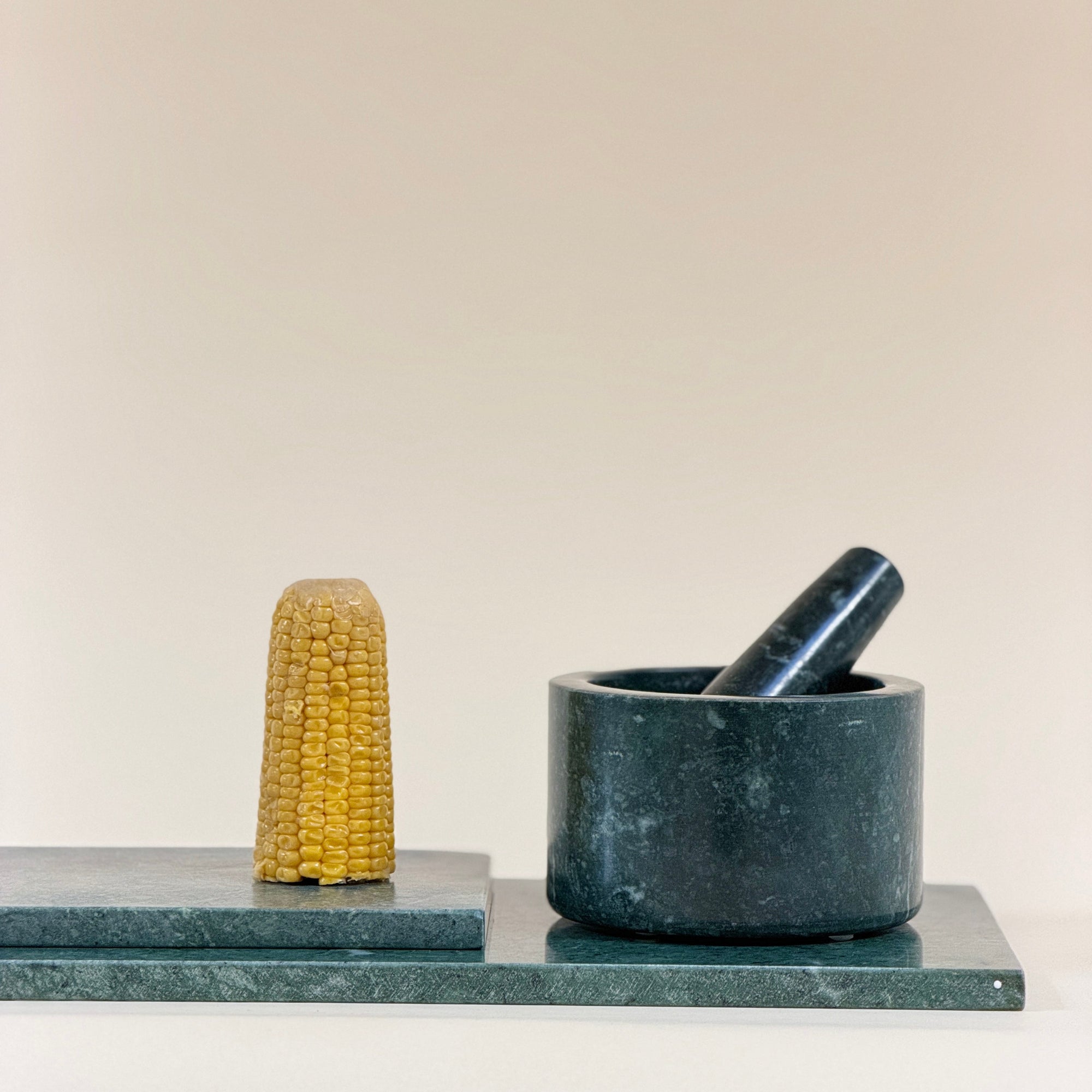 Groen Marmer Vijzel & Stamper