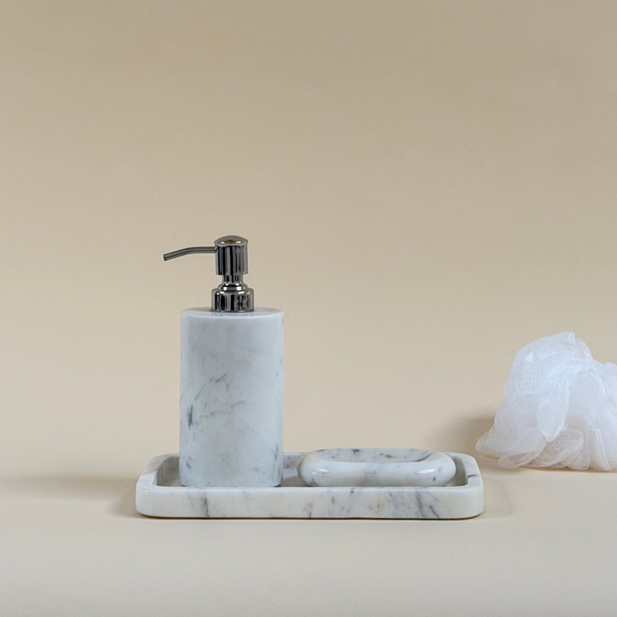 White Marble '24/7' Soap Dispenser