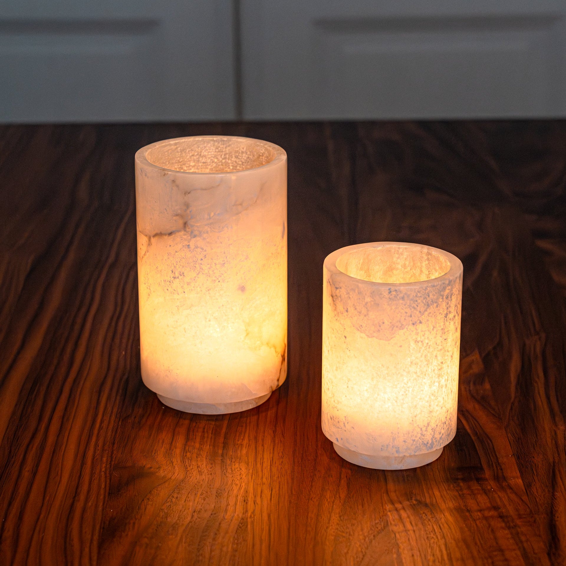 Alabaster 'Moe' Tealight Holder