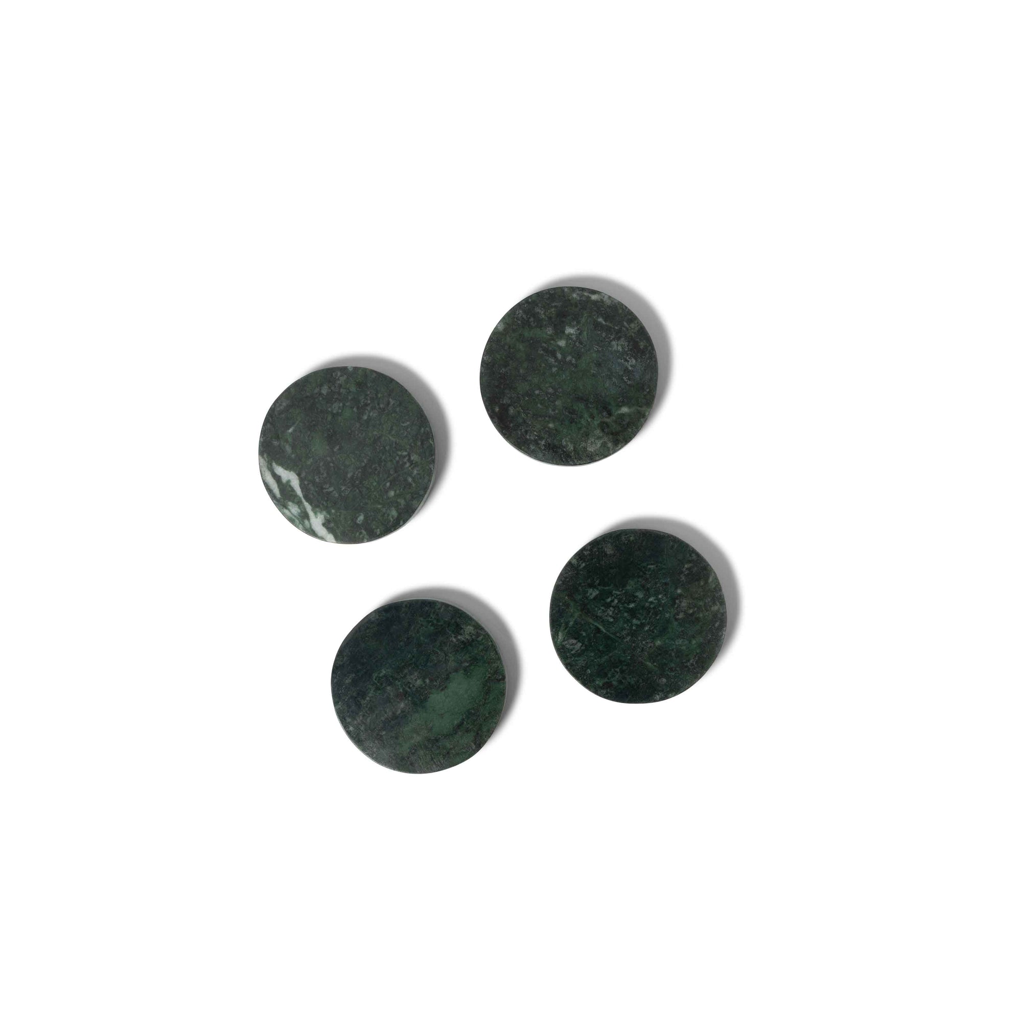 Green Marble Round Coasters