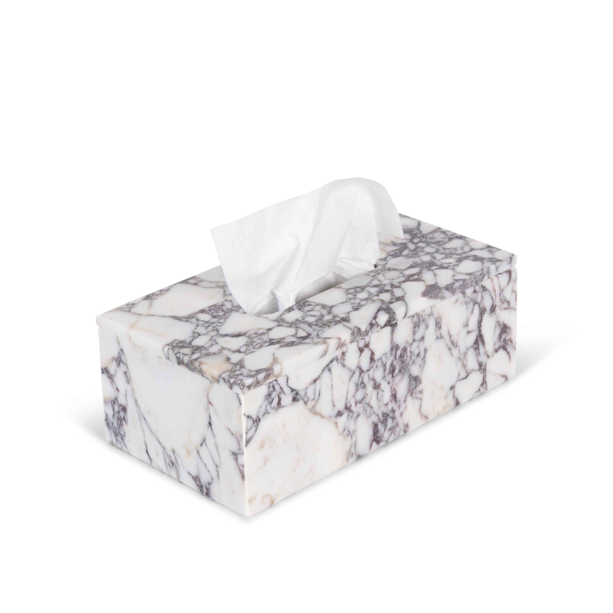Tissue Houder in Calacatta Marmer