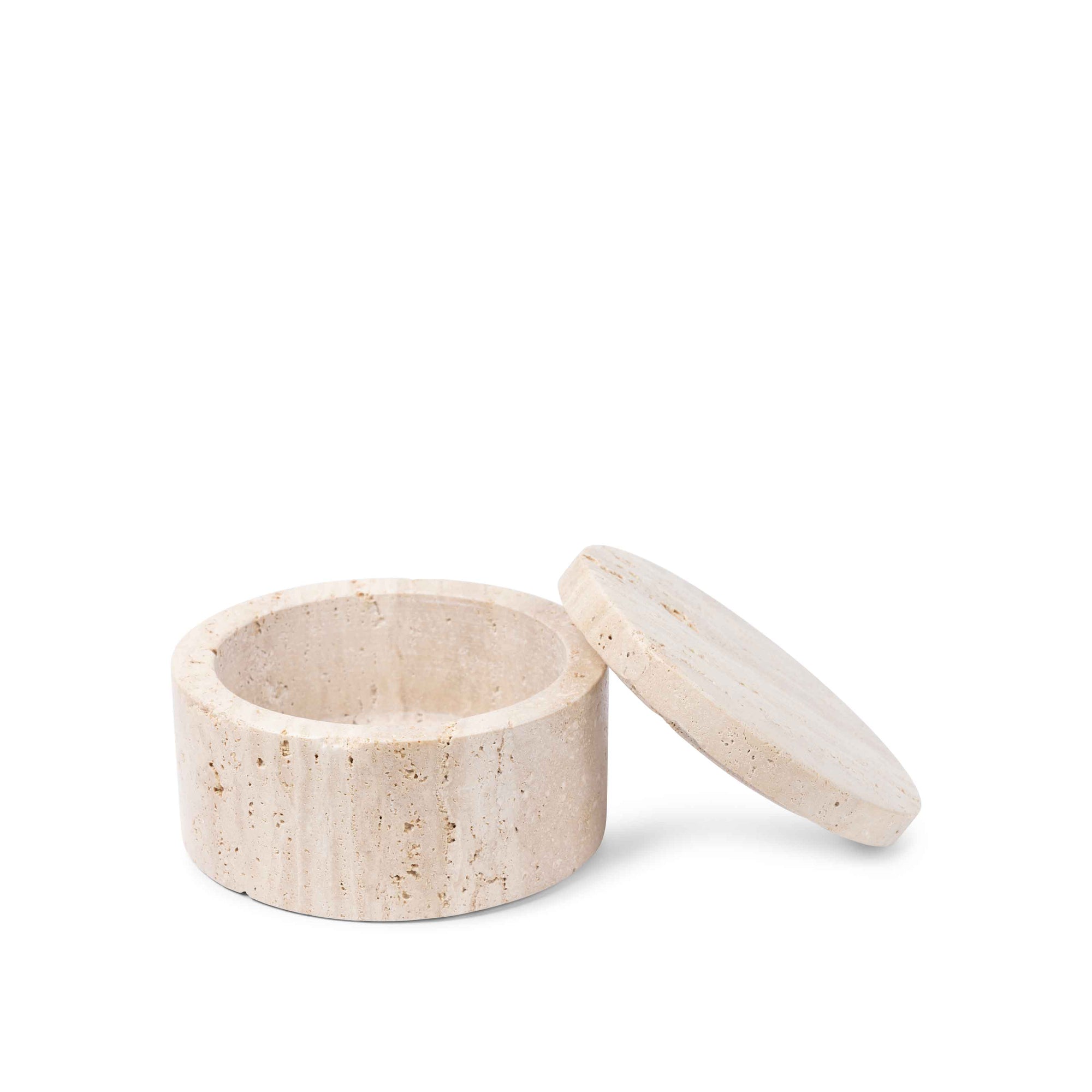 Beige Travertine 'Halo' Keepsake Object