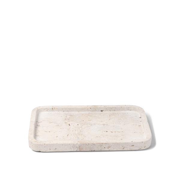 Beige Travertine 'Ritual' Tray