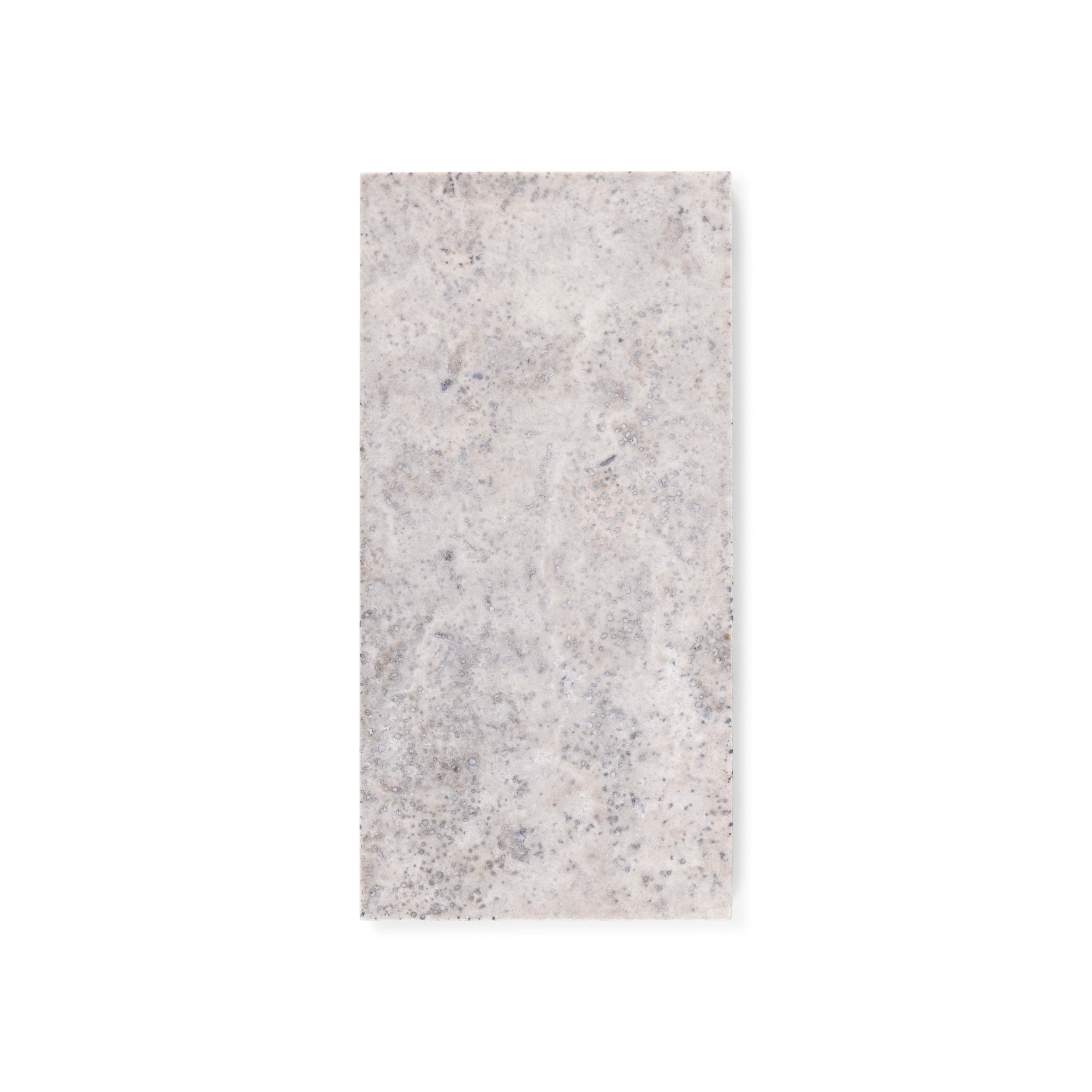 Silver Travertine Board S - 15 x 30 cm