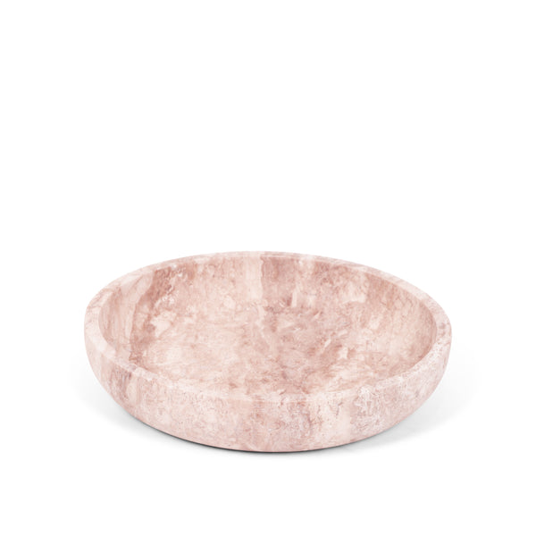 Schaal 'Luna' M in Roze Travertin
