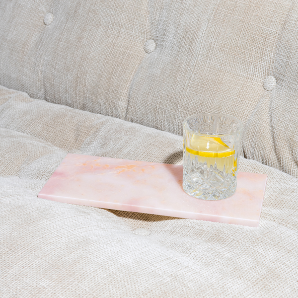 Pre-order: Roze Marmer Serveerplank S