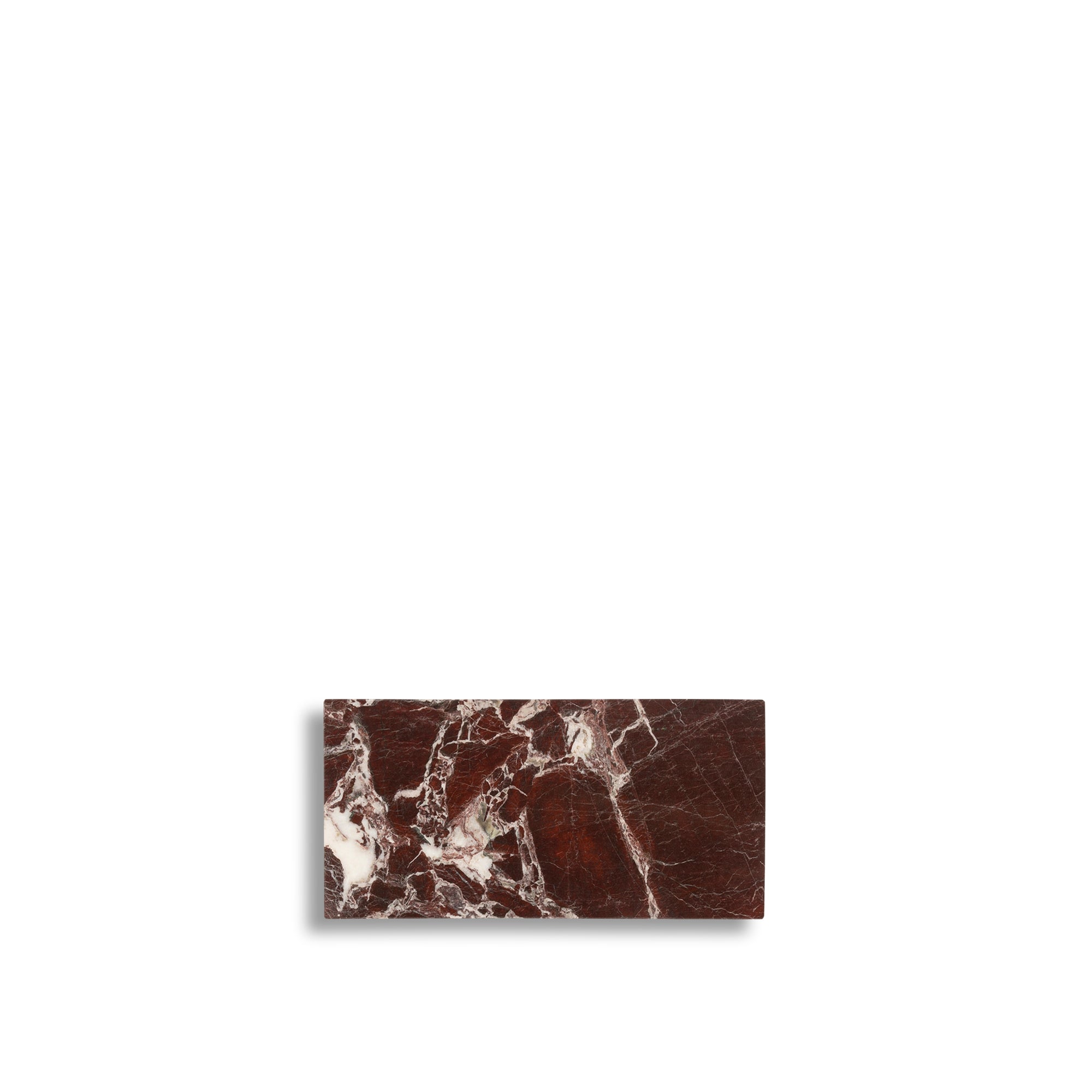 Bordeauxrood Marmer Serveerplank S - 15 x 30 cm