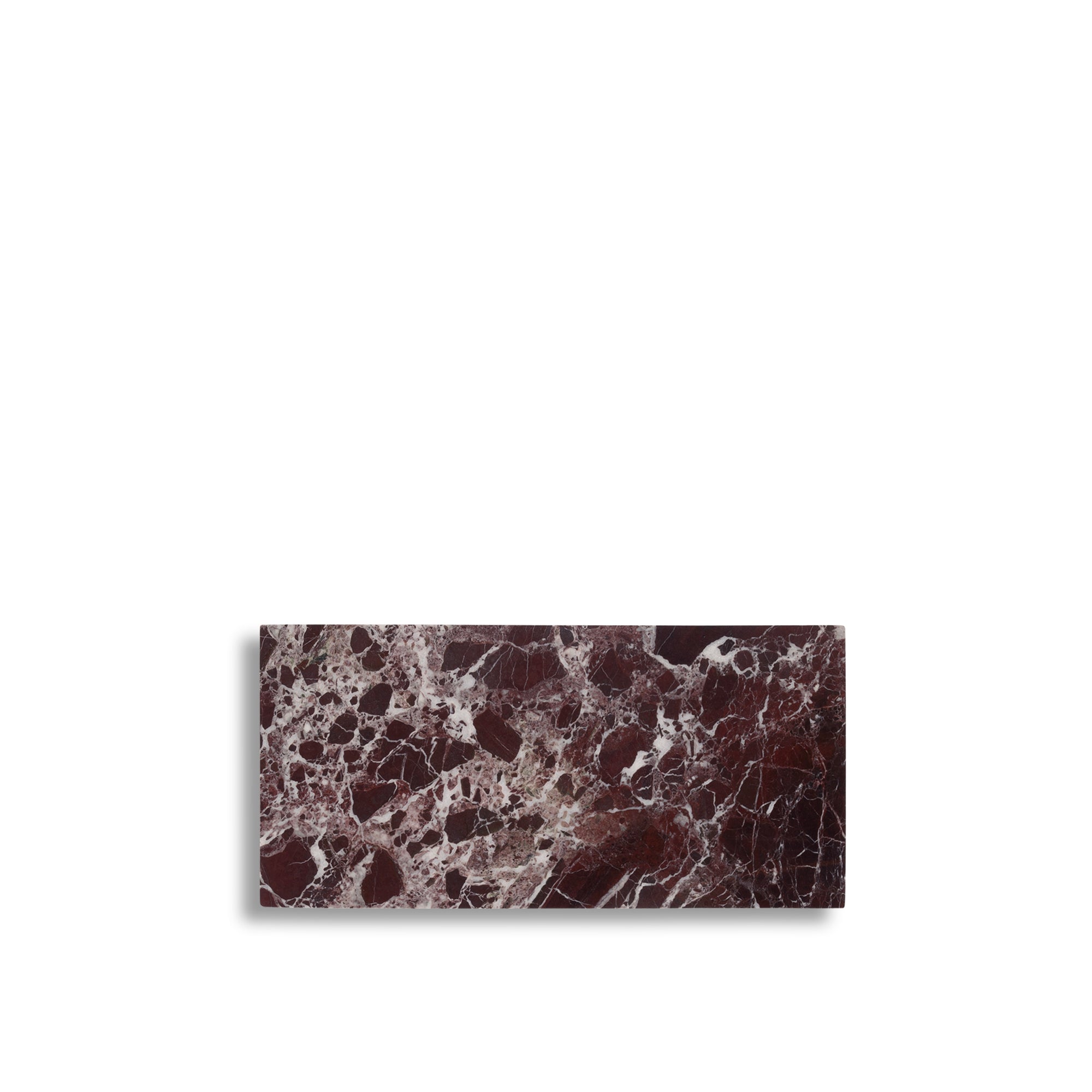 Bordeauxrood Marmer Serveerplank M - 20 x 40 cm