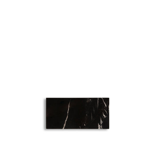 Pre-order: Zwart Marmer Serveerplank S - 15 x 30 cm