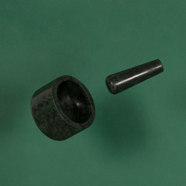 Groen Marmer Vijzel & Stamper