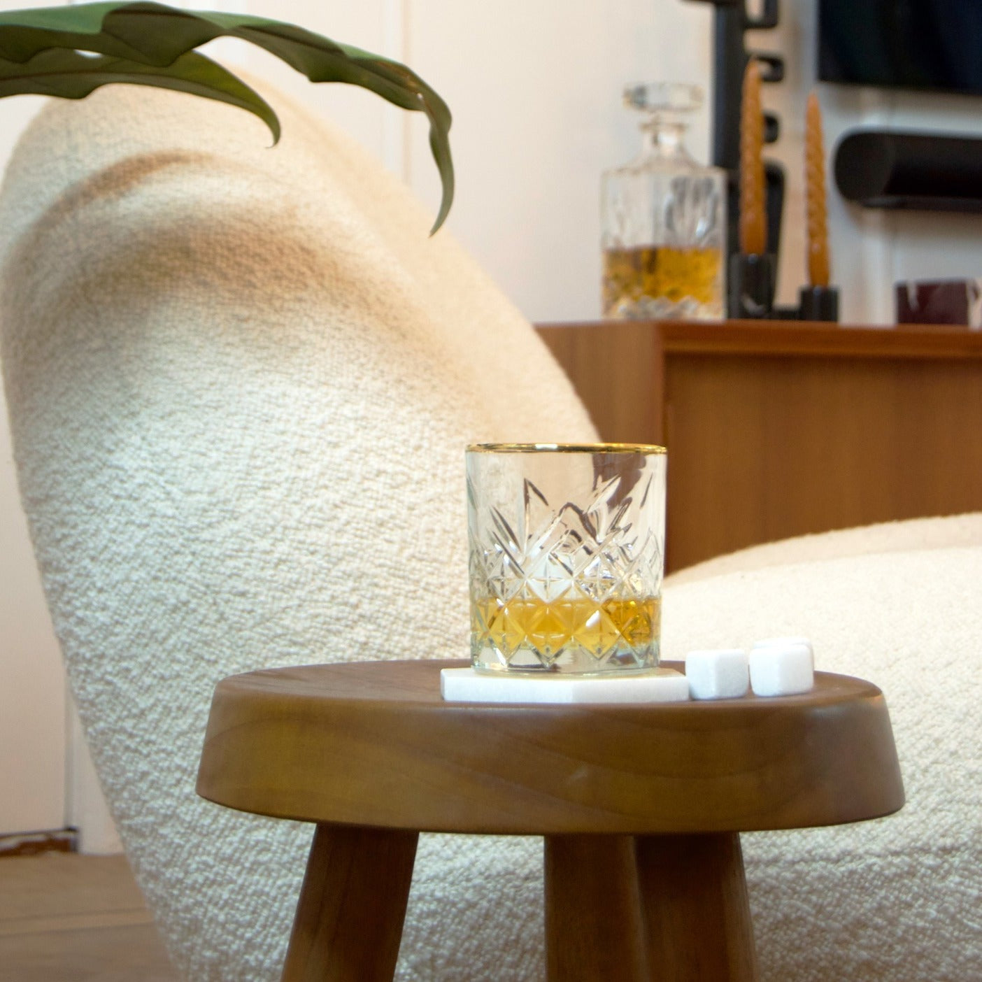 Blokjes van Wit Marmer