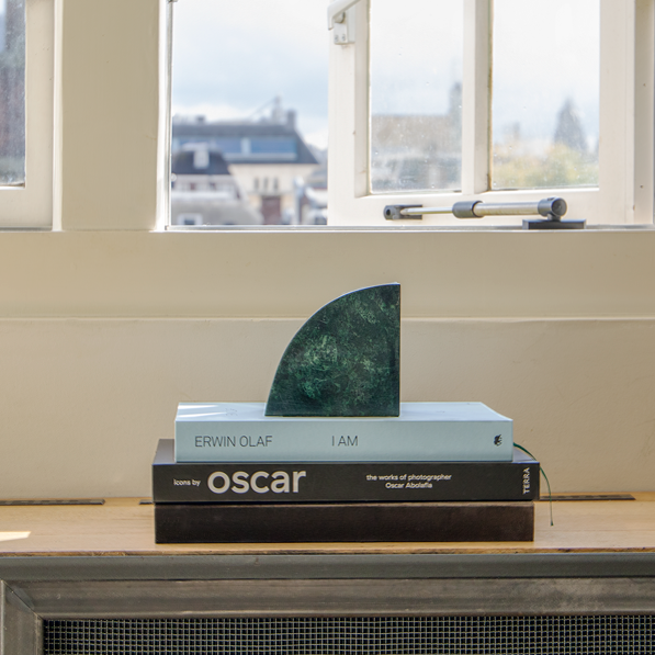 Stoned, not wasted: Groen Marmer Boekensteun