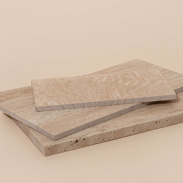 Stoned, not wasted: Travertin Keukenplank L - 30 x 40 cm