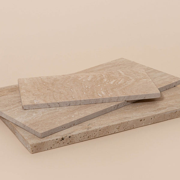 Travertin Serveerplank M - 20 x 40 cm