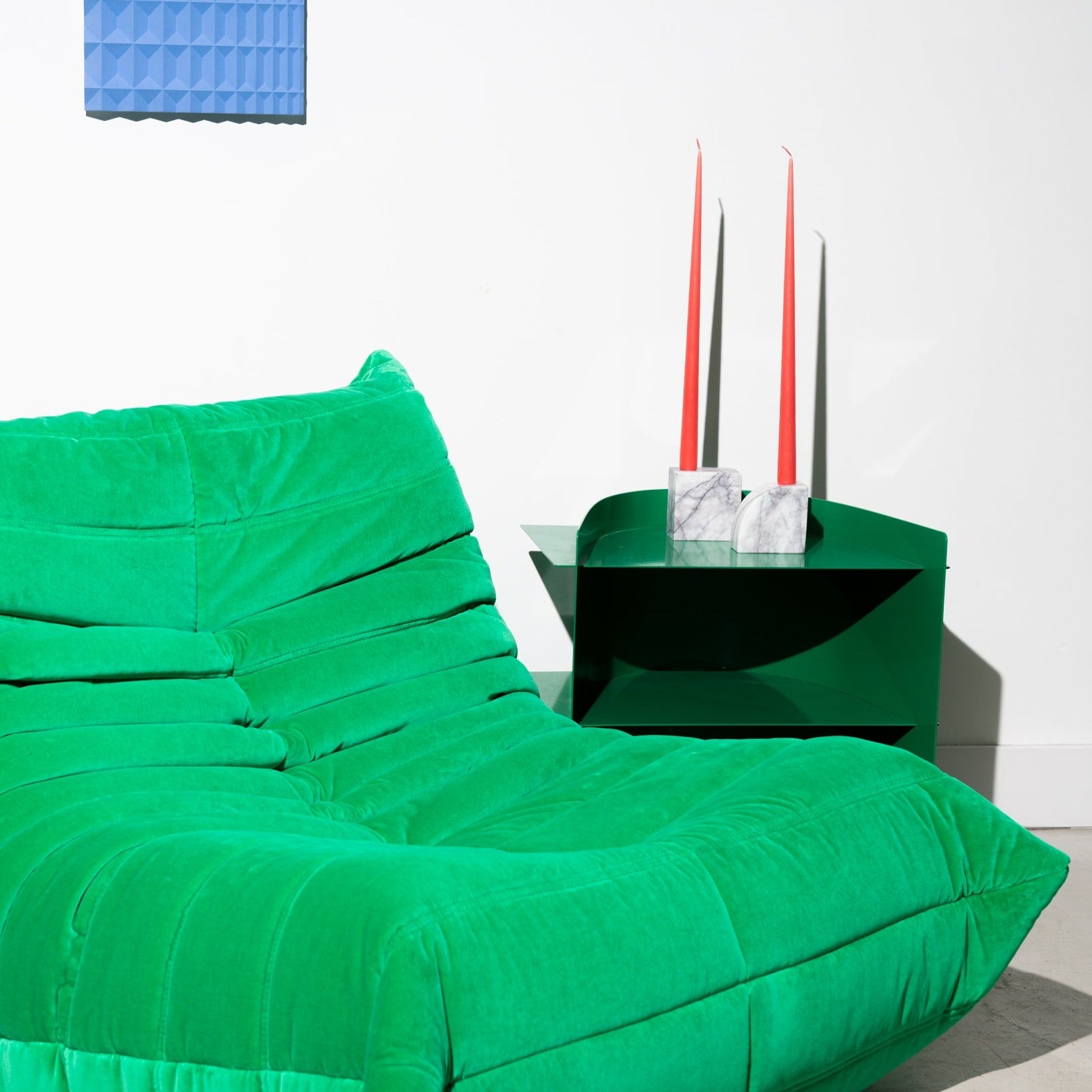 Stoned, not wasted: Wit Marmer Kaarsenhouder 'Nova'