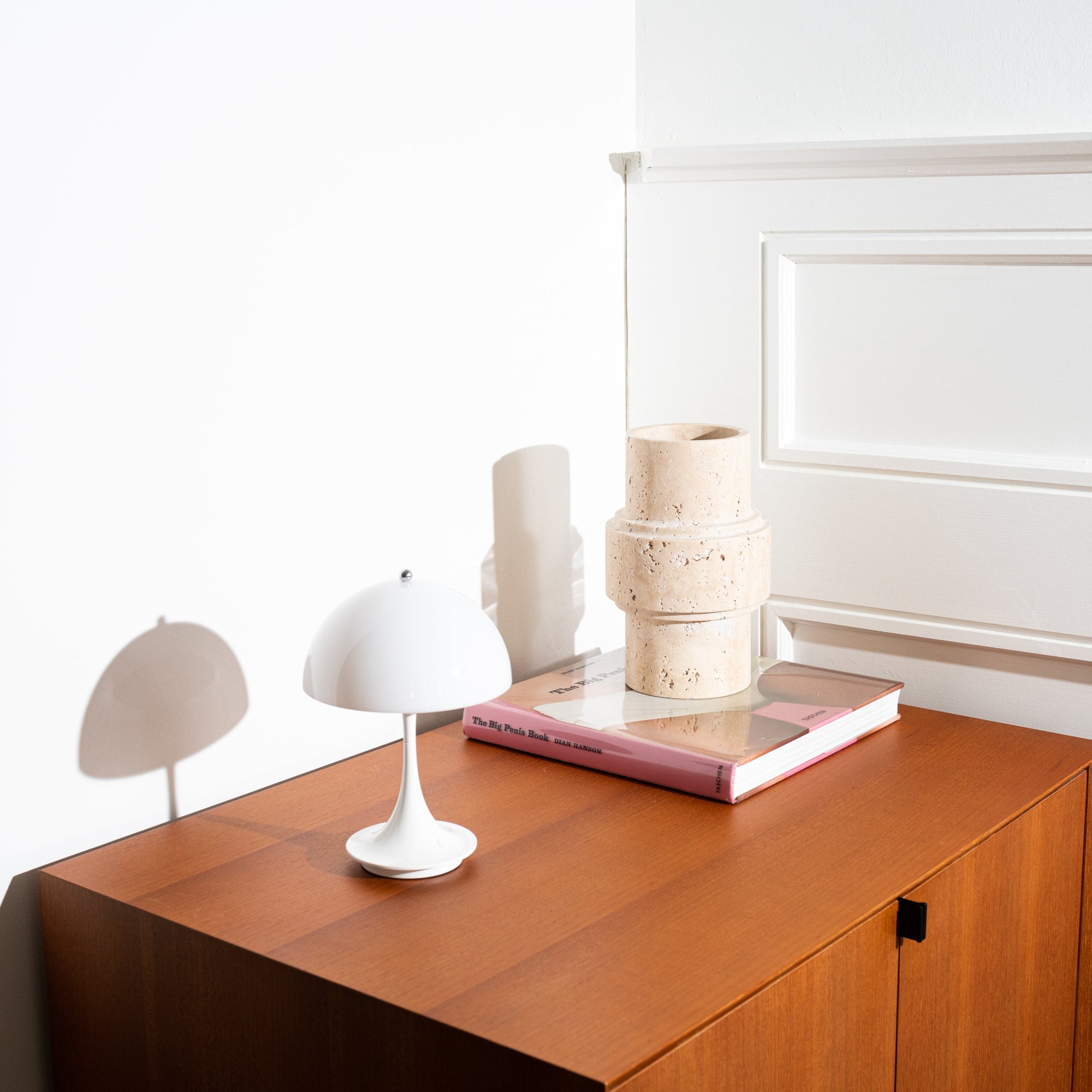 Travertin Vaas 'Column'
